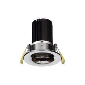 DM202494  Bruve 12 Tridonic powered 12W 3000K 1200lm 36° LED Engine,300mA , CRI>90 LED Engine Polished Chrome Fixed Round Recessed Downlight, Inner Glass cover, IP65